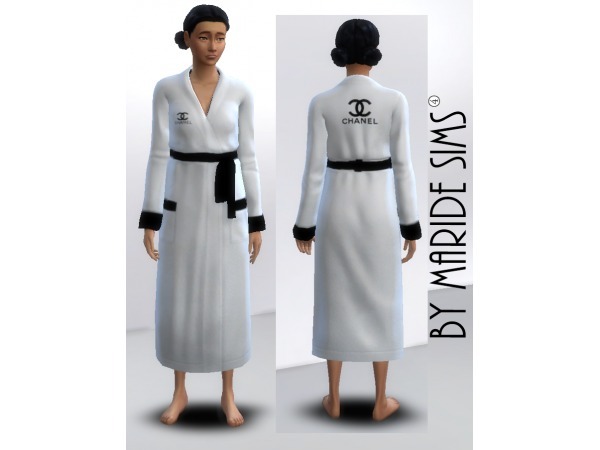 Chic Chanel Comfort: Luxe Bathrobe Trio (3 Recolors) for Women - Sleepwear Elegance