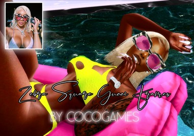 Zebra Square Gucci Frames
