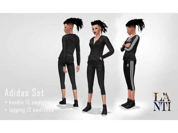 AlphaFit Ensemble: Chic Adidas Sportswear Sets for Women (Tops & Pants)