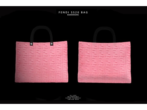 Fendi Fantasy: Unveiling the BaddieSims SS20 Bag Collection (#LuxuryAccessories #AlphaCC)