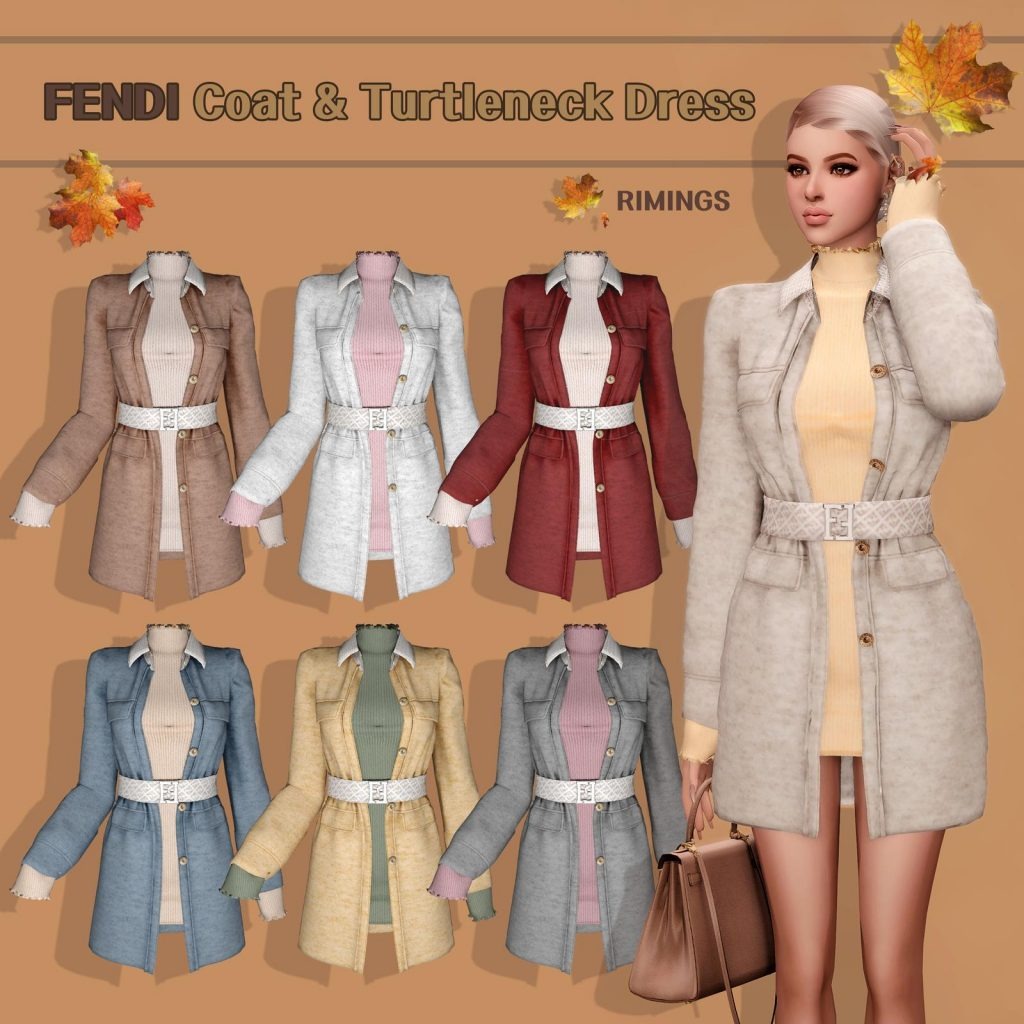 Fendi Coat and Turtleneck Dress [Alpha]