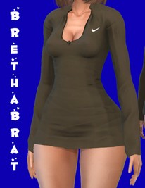 UNZIPPED NIKE DRESS
