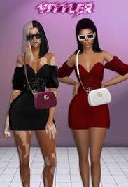 GUCCI SET 🐍 Custom Thumbnails; Clothes 10 Swatches...