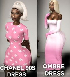 CHANEL 90S DRESS & OMBRE DRESS