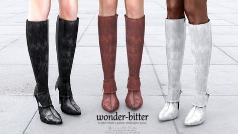 Prada Posh: Chic Patent Leather Wellington Boots (Elevate Your Style)