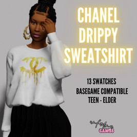 CHANEL DRIPPY SWEATSHIRT