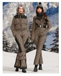 FENDI SKI Collection - Jumpsuit with Scarf + Jacket + Ski Pants | Patreon