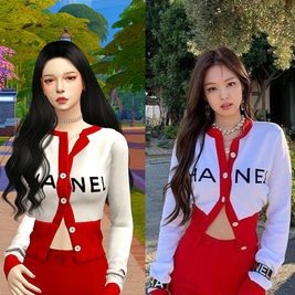 Jennie Chanel cardigan set
