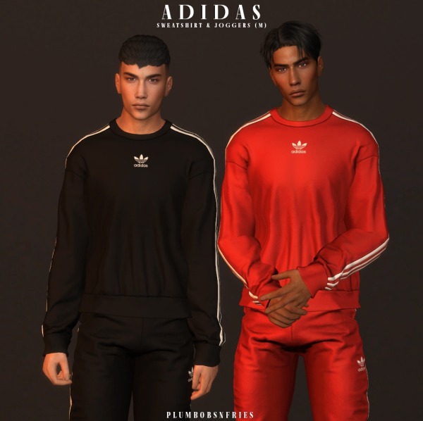 Adidas AlphaGear Set (PlumbobsnFries - Male Sweatshirt & Joggers, Sportswear, ClothingSets)