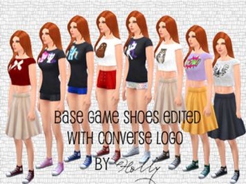 Base Game High Tops Edited with Converse Logo