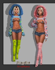 short jacket with hood and bikini top PRADA