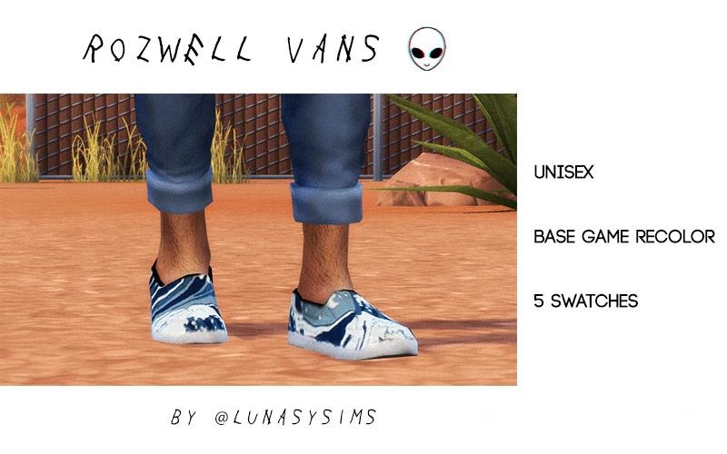 Emo Grunge Vans: Retro, Alien, Waves, Skeleton Swatches & Rozwell Kid Tribute