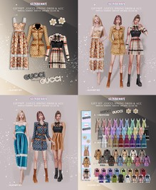 Sunberry Gift Set: Gucci S/S Dress & Accessories (6 Items) #Clothing #Accessories #Female