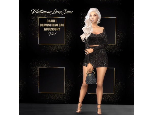 Glamour Glitz (Chanel Drawstring Bag Vol.1) - CAS Luxury by PlatinumLuxeSims