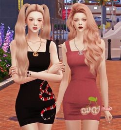 Gucci dress + necklace