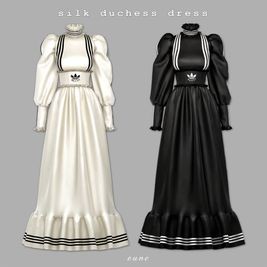 GUCCI EXQUISITE silk duchess dress