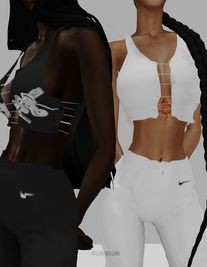 LACED UP TOP x NIKE SWEATPANTS