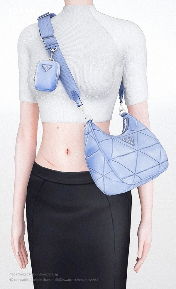 CharonLeeQuilted - Prada Nylon Shoulder Bag (Accessories, Bags, AlphaCC)