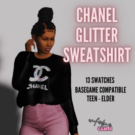 CHANEL GLITTER SWEATSHIRT