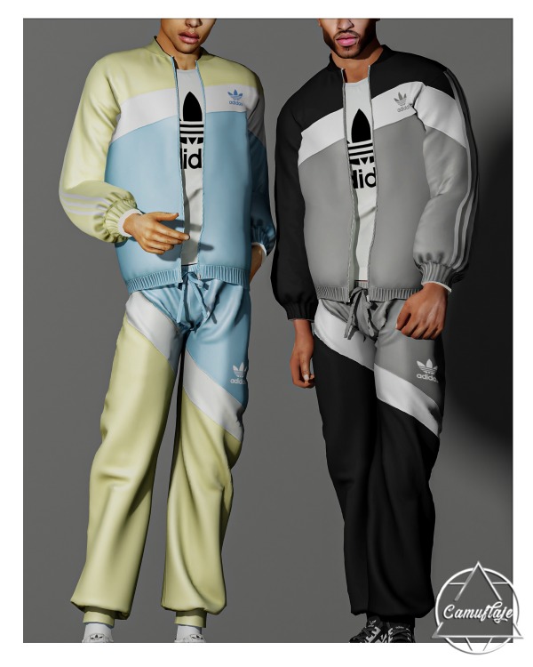 AlphaSport Set - Adidas Male Ensemble by Camuflaje (Tops, Sportswear, Clothing Sets)