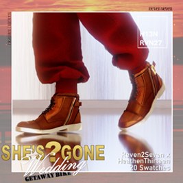 Toe Cap Zipper Side Ankle Cognac Boots
