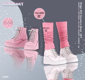 Wedge Hill Sneakers Boots for Female [ALPHA]