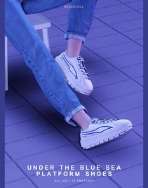 BED_TS4 M Under the blue sea platform shoes