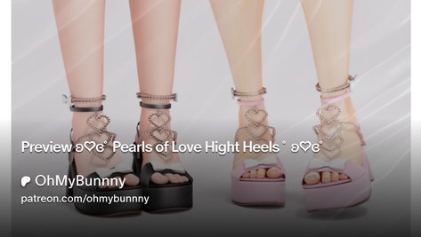 Preview ʚ♡ɞ˚Pearls of Love Hight Heels ˚ʚ♡ɞ˚