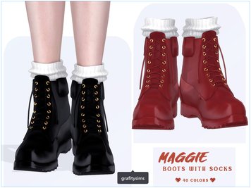 Maggie Boots with Socks