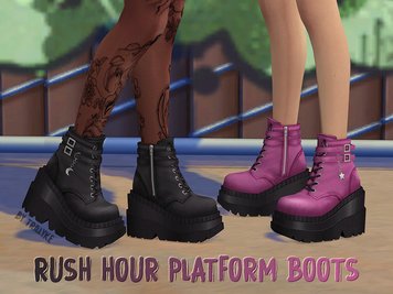 Punky Platform Boots Collection For Female [MM]