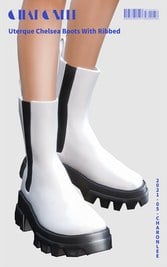 Uterque Chelsea Boots With Ribbed