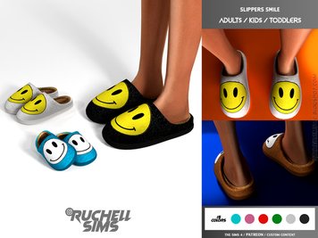 SLIPPERS SMILE - ADULTS / KIDS / TODDLERS