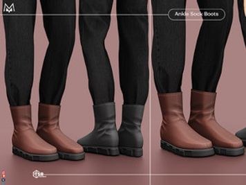 Ankle Sock Boots S422 (Male)