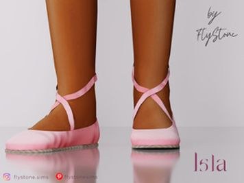 Isla - silk flats with straps