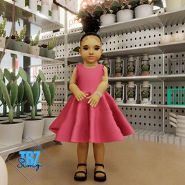 Toddler Church Dress & Sandals 