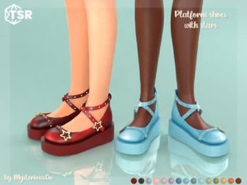 Platform shoes with stars