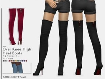 Over Knee High Heel Boots