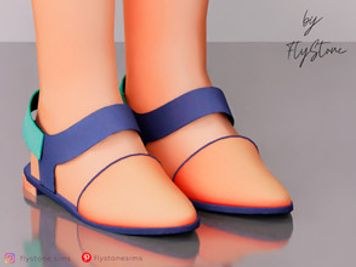 Child Tricolor Ballet Flats