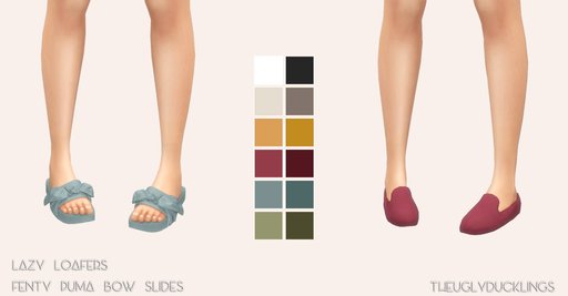 Lazy Loafers & Fenty Puma Bow Slides