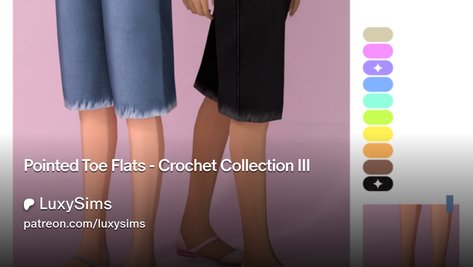 Pointed Toe Flats - Crochet Collection III