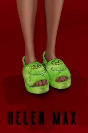 Helen Max Grinch Slippers for Women - Perfect for Celebrations