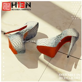 Leather Platform Pumps
