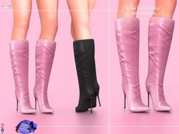 Knee High Stiletto Heeled Boot S417