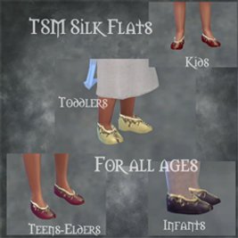 TSM Silk Flats for all ages