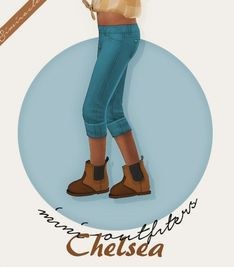 Simiracle: Chelsea Boots recolored- Kids Version • Sims 4 Downloads