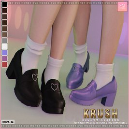 HONEY | Krush Chunky Loafers | SM Sims