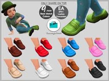 The Sims Resource | Toddler EP01 Loafers 9 Colors