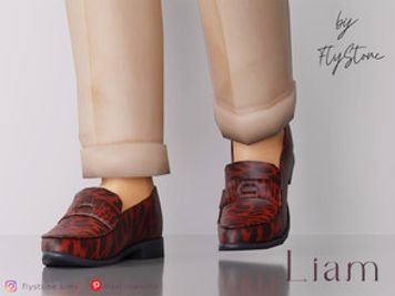 Liam - leather leopard loafers