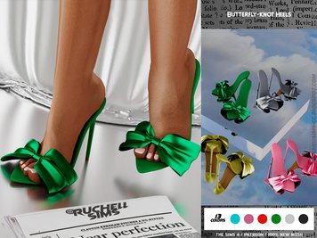 BUTTERFLY-KNOT HEELS