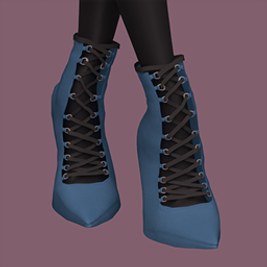July 21 Ribbon Lace Up Stiletto Booties